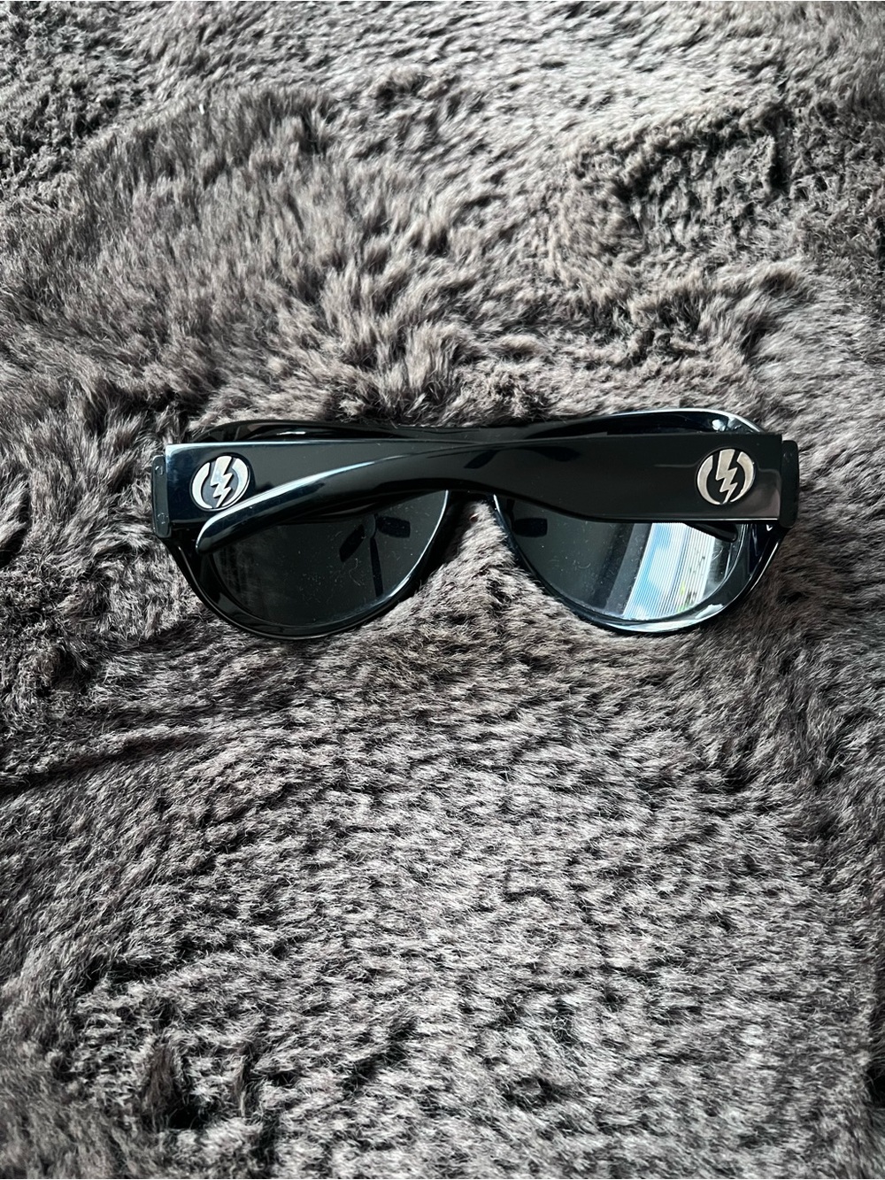 Classic Black Electric Gauge Aviator Sunglasses RARE - Accessories